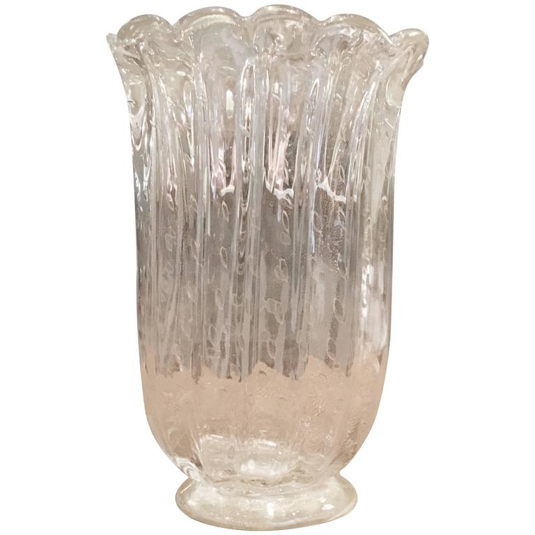 Murano Glass Vase by Sergio Costantini, Venice, Italy For Sale at 1stdibs