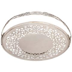 Lovely Sterling Silver Gorham Edwardian-Style Cake Basket on Pedestal Base 12