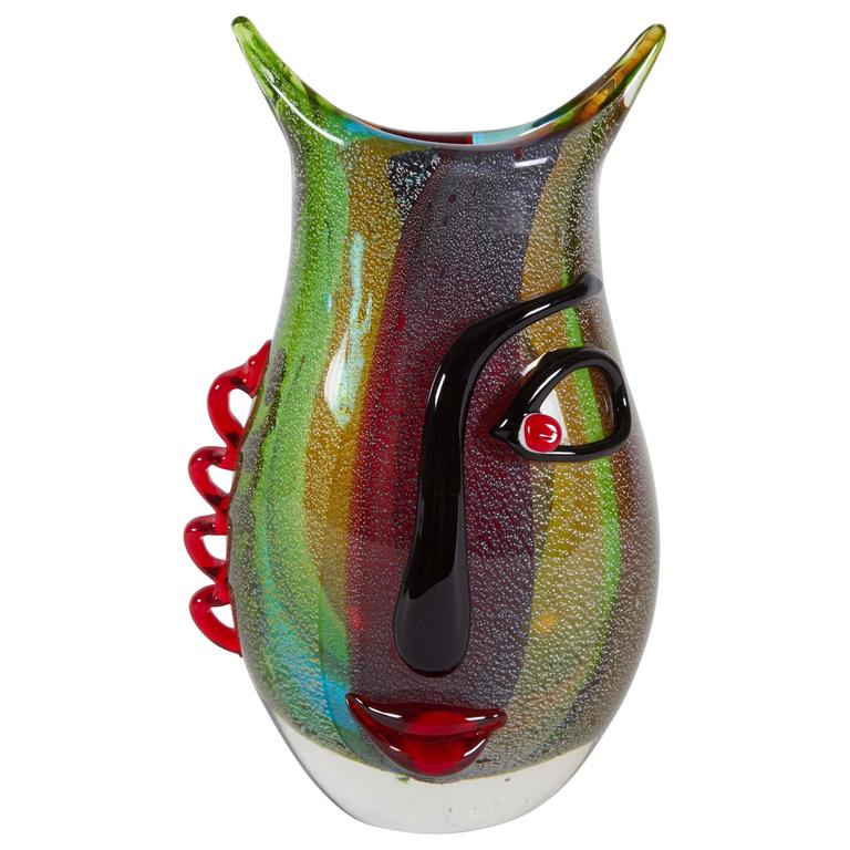 Vintage Murano Picasso Vase at 1stDibs