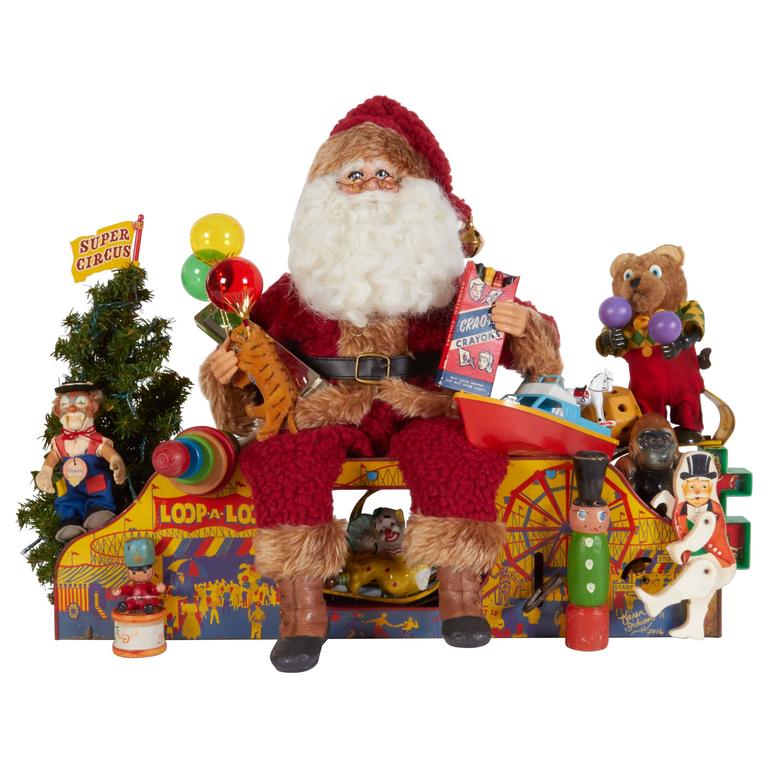 super circus santa christmas decor at 1stdibs super circus santa christmas decor at 1stdibs