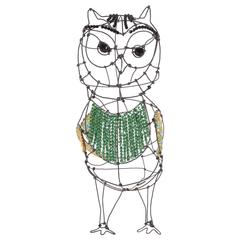Marie Christophe Owl Wire Sculpture
