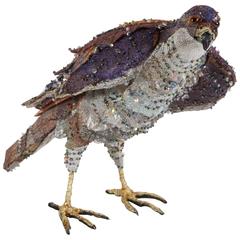 Decorative Beaded Bird of Prey