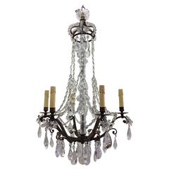 Baccarat Style French Empire Chandelier, circa 1920