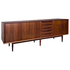 Rare Arne Vodder Model 76 Rosewood Sideboard for Sibast, Denmark, 1958