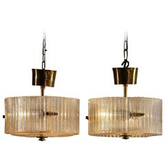 Beautiful Set of Ceiling Lights by Carl Fagerlund for Orrefors Sweden