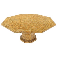 Very Large Tessellated Tile Octagon Single Base Dining Table