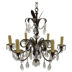 20th Century French Style Tole Chandelier 