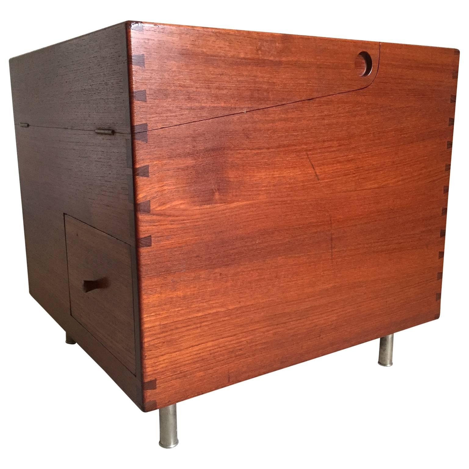 Hans J. Wegner at 34 Teak Bar Box Cube