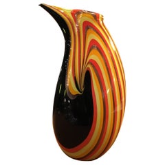 Blown Glass Vase by Paolo Crepax, Venice, Italy