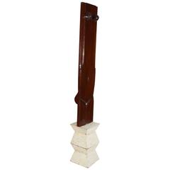 Wooden Figural TOTEM Sculpture by Norman Gorbaty 1