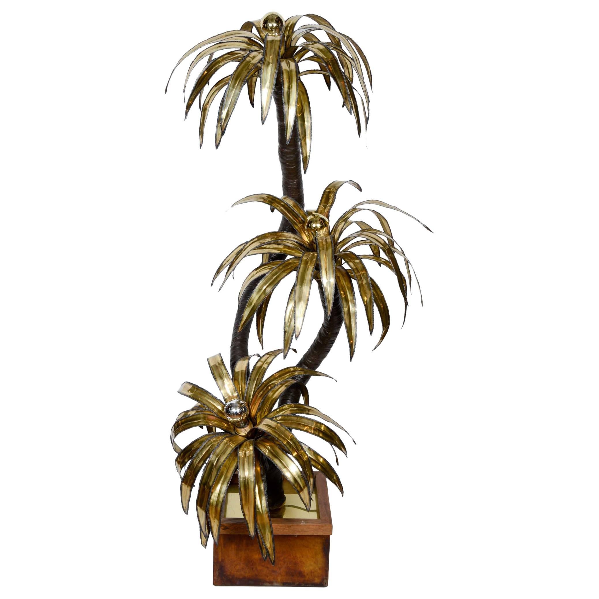 Palm Tree Floor Lamp by Maison Jansen