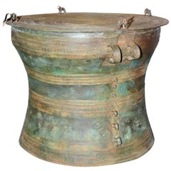 Rain Drum in Solid Bronze Exceptional Piece