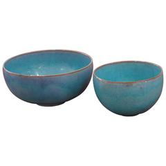 Pair of Ceramic Bowls by Gertrud and Otto Natzler