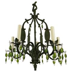 Green Crystal Chandelier