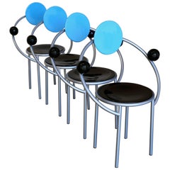 Four "First Chair" Michele de Lucchi for Memphis