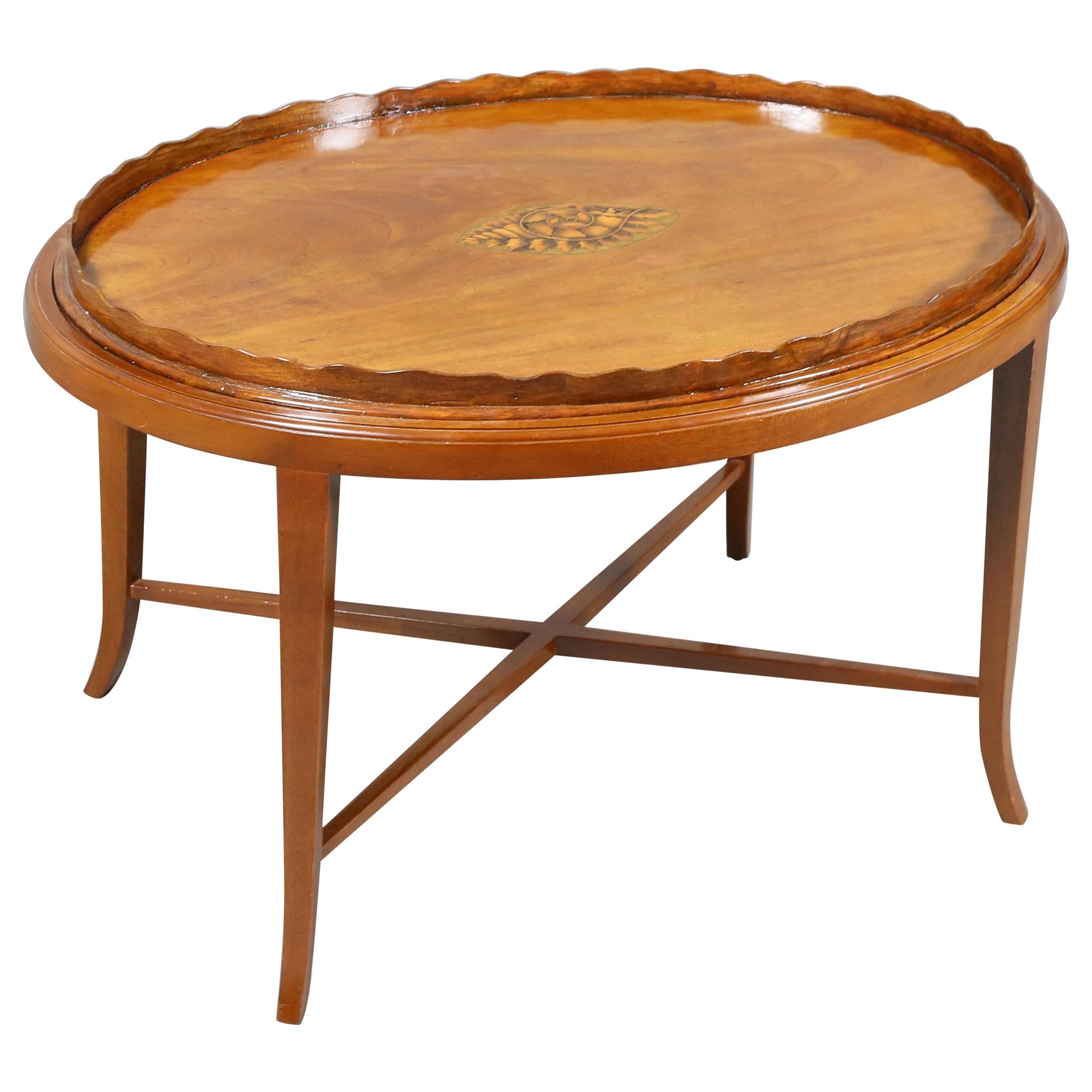 George III Mahogany Tray Top Coffee Table