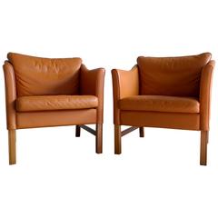 Pair of Børge Mogensen Style Lounge Chairs by Takashi Okamura for Svend Skipper