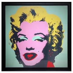 Andy Warhol Marylin on Silk Screen
