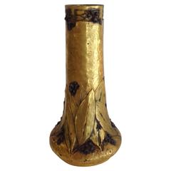 Art Nouveau Vase Bronze Gilt A. Marionnet