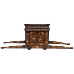Japanese Edo-Meiji Period Lacquered Palanquin