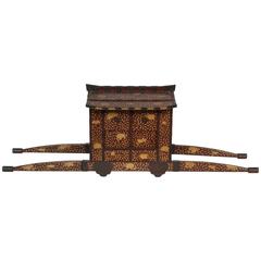 Japanese Edo-Meiji Period Lacquered Palanquin 10