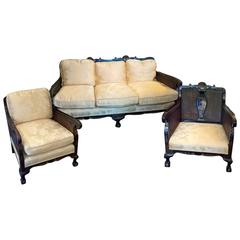 Chinoiserie Bergere Three Piece Suite