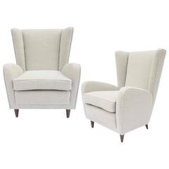 Pair of Elegant Armchairs by Paolo Buffa