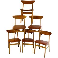 Six Dining Chairs Farstrup, Model 210