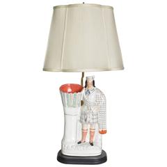 Staffordshire Figure as a Lamp