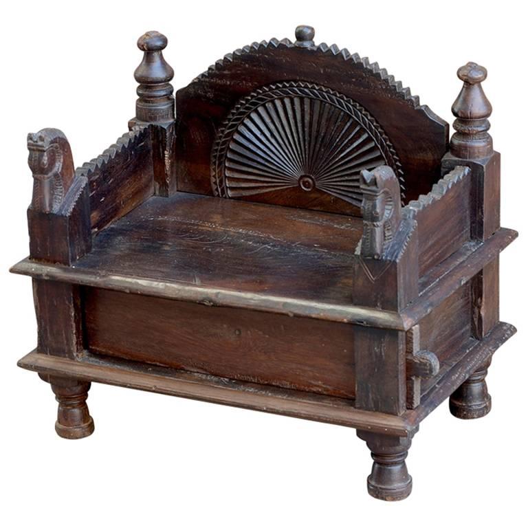 Ancient Throne for the Deities, India 19th Century For Sale