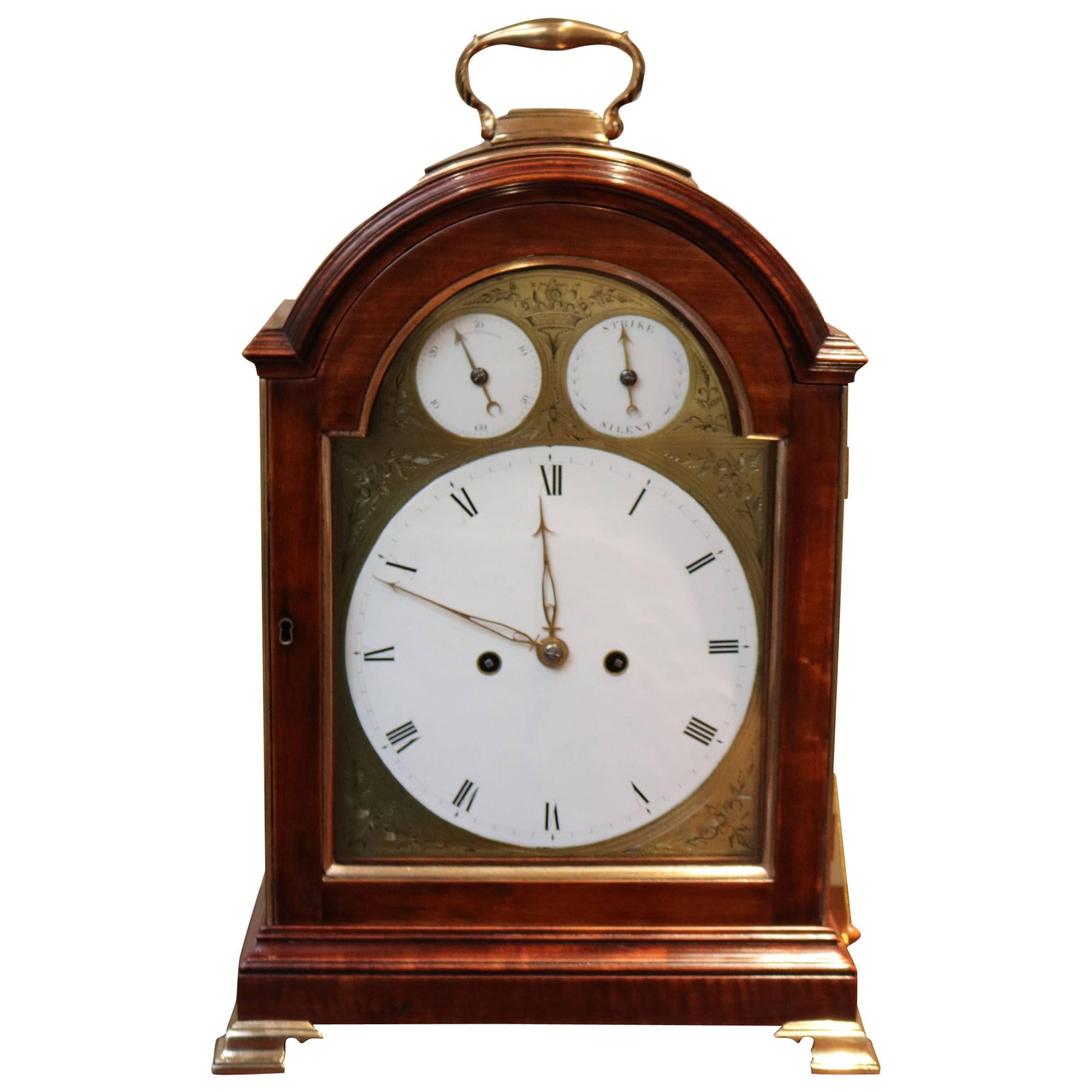 Late 18th Century English Bracket Clock For Sale