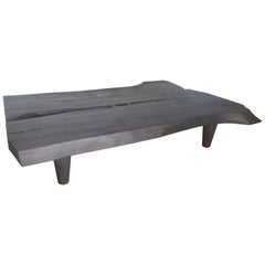 Andrianna Shamaris Triple Burnt Suar Wood Coffee Table