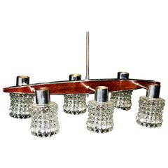 Scandinavian Teak Light Fixture, 1960s
