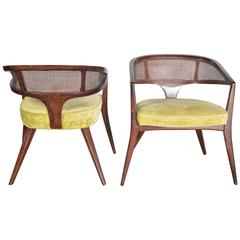 Pair of Midcentury Curved Back Chairs 2