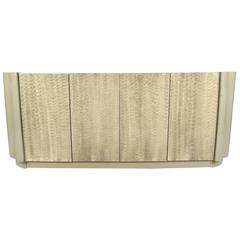 Karl Springer Style Faux Snakeskin Credenza 5