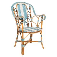 Blue and White Garden Armchairs