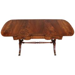 Mahogany Drop-Leaf Sofa Table