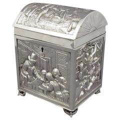 Antique Dutch Sterling Silver Casket