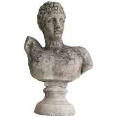 Early Concrete Bust Hermes 9