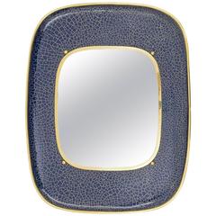 Enameled Brass Mirror, 1950s 12