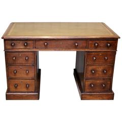 Solid Oak Pedestal Desk