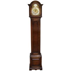 Antique Solid Oak English Grandmother Clock