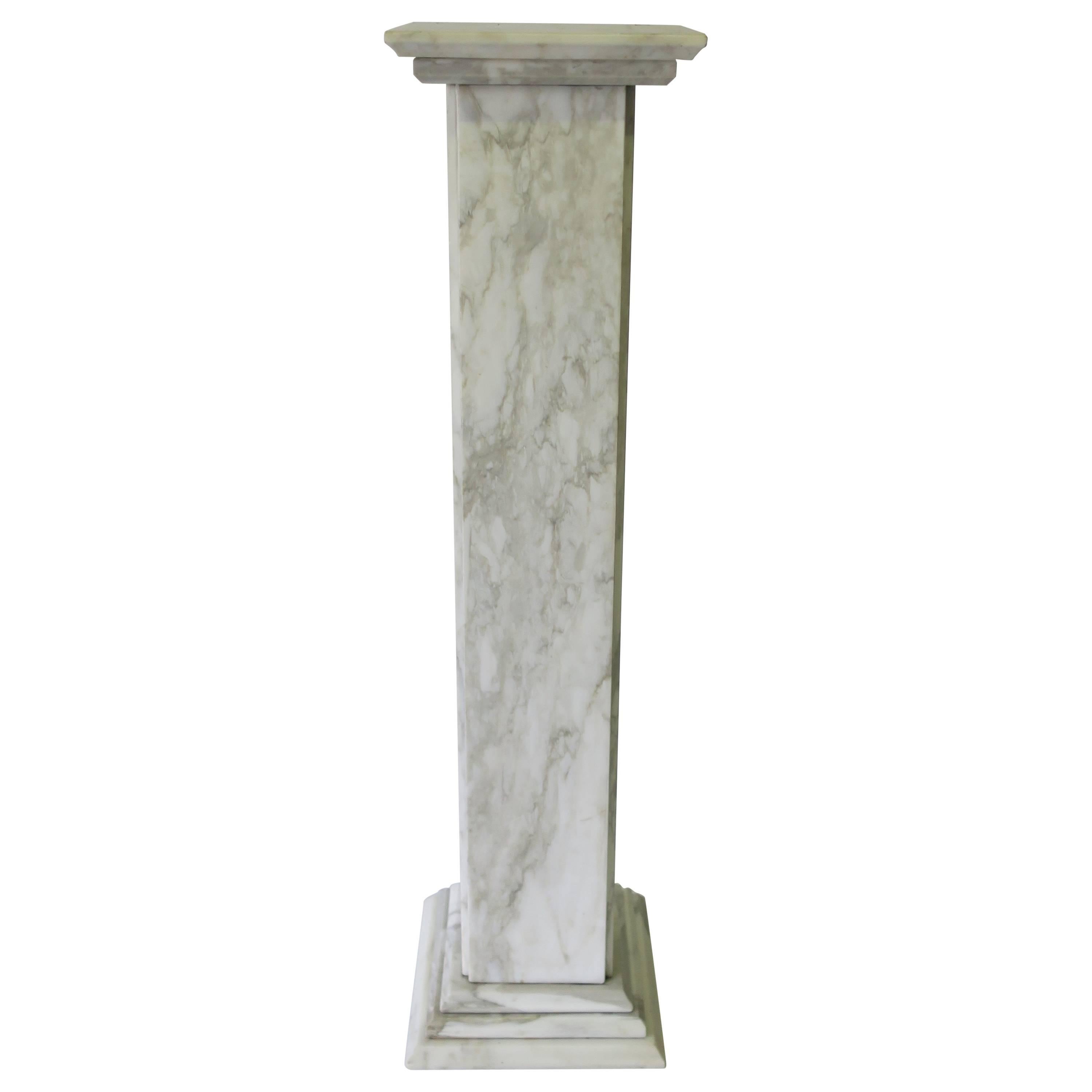 Italian Marble Pedestal or Column