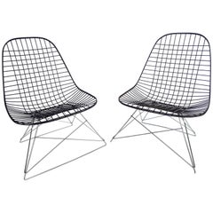 Rare Pair of Early Charles and Ray Eames LKR-2 Lounge Chair by Herman Miller