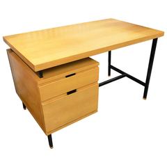 Beautiful French Pierre Guariche Ash Desk, circa 1965