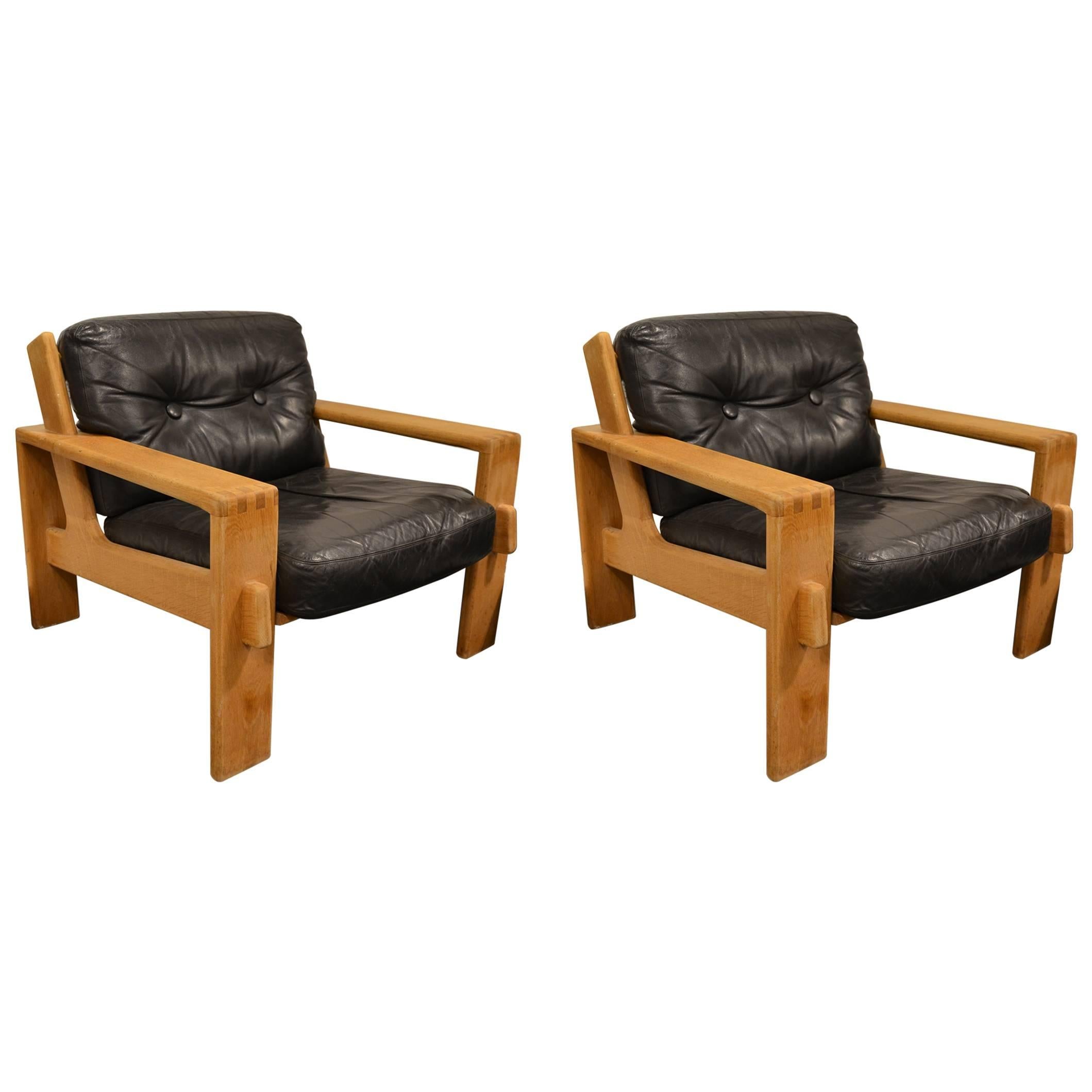 Beautiful Pair of Danish Armchairs designed by Borge Morgensen, circa 1960