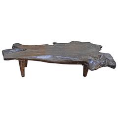 Cerused Teak Wood Coffee Table