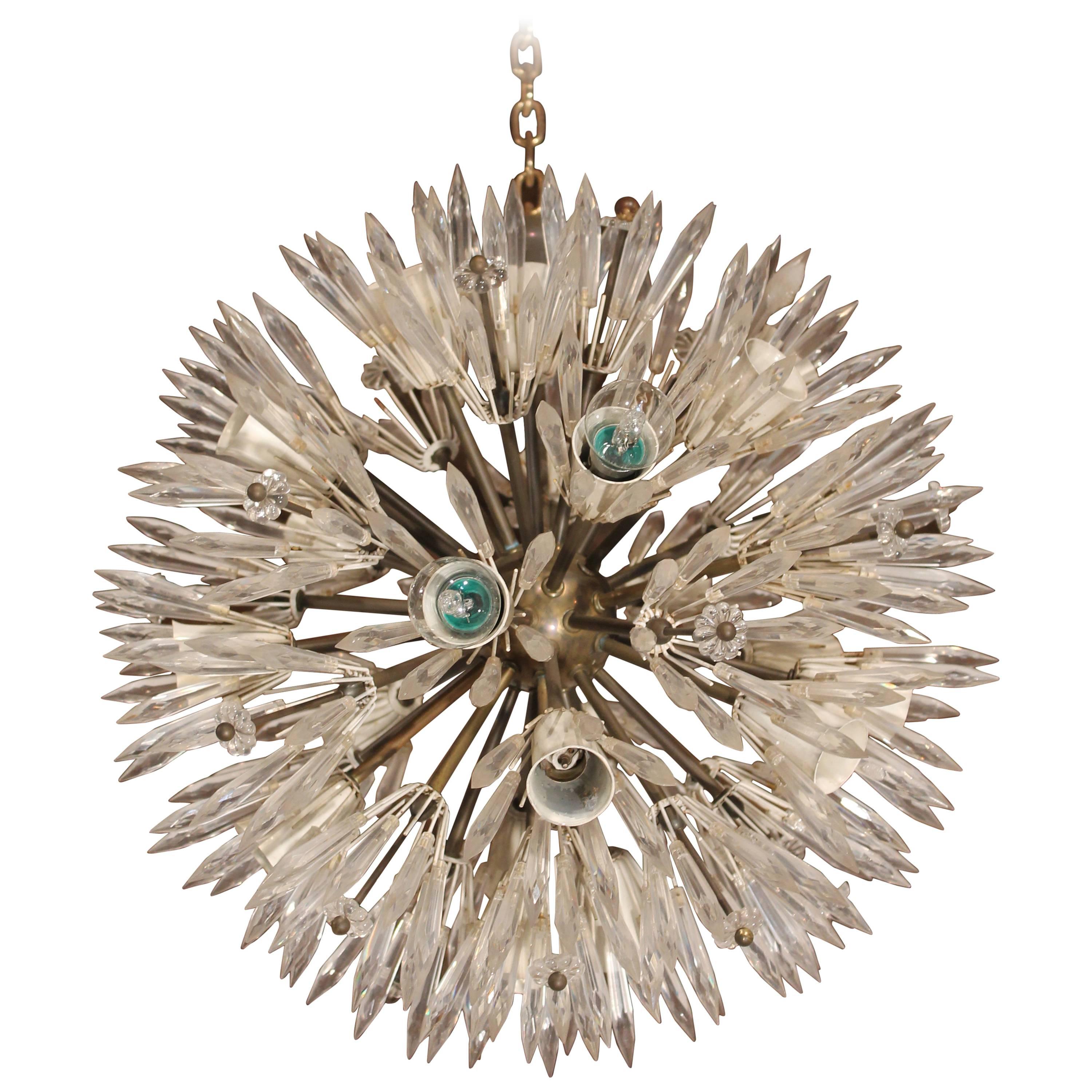 Emil Stejnar Snowflake Sputnik Chandelier