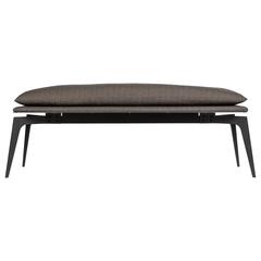 in Matte Steel or Metallic finishes with Herringbone Upholstery