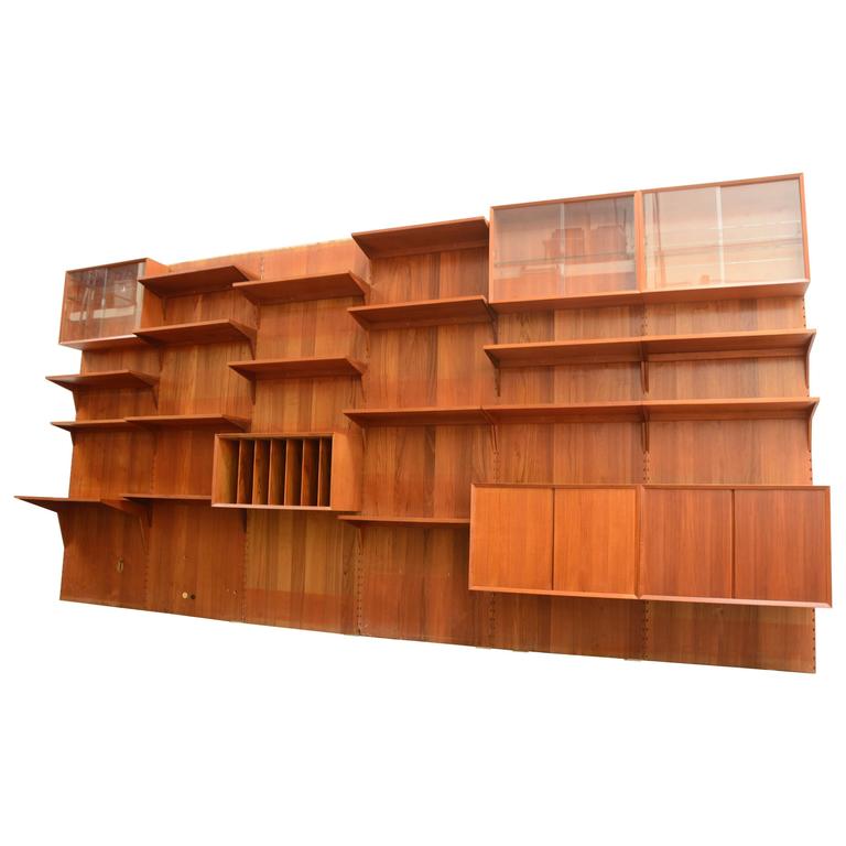 Royal Teak Wall Unit by Cado Poul Cadovius For Sale at 1stDibs